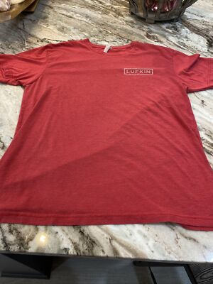 Lufkin Industries Pump Jack Oilfield Red Tshirt Sz Large L Texas
