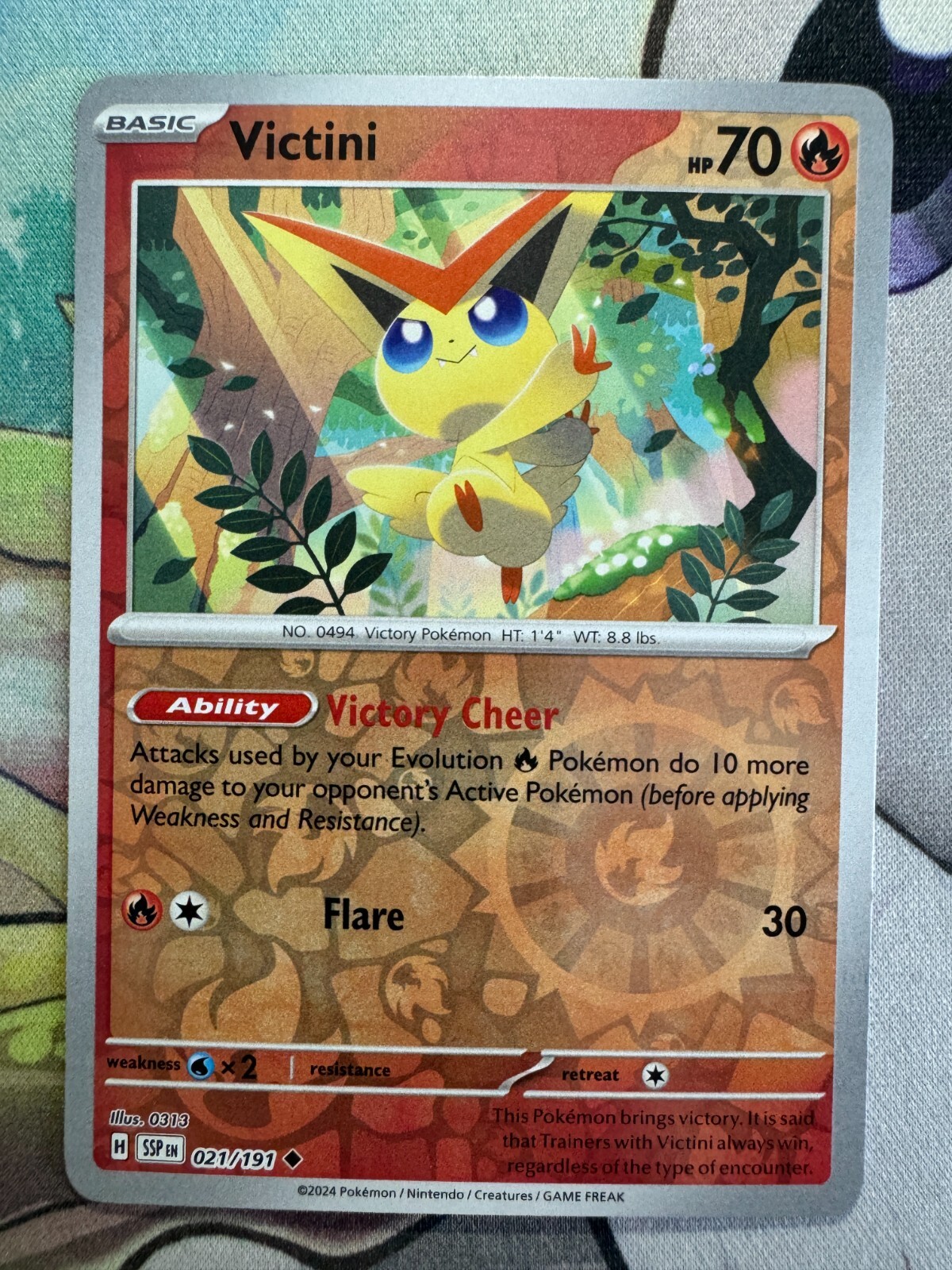Victini Reverse Holo English Pokemon TCG BKBK947 | eBay