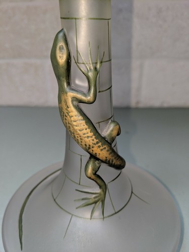 Art Deco French Lizard Perfume Bottle 
