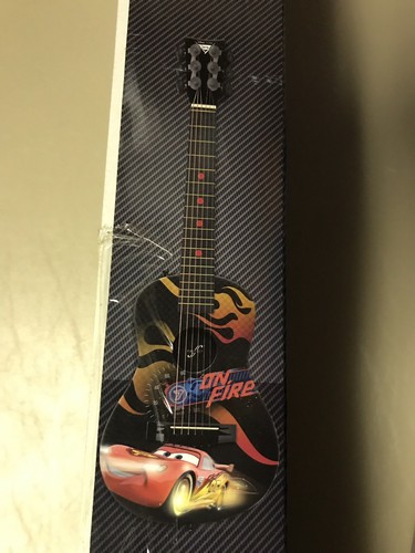 Disney Pixar Cars Movie First ACT ACOUSTIC GUITAR new In Box  6 Cords