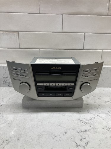 Lexus OEM RX330 RX400H 2004-06 Front Dash Radio Cassette Tape 6 CD Player Unit
