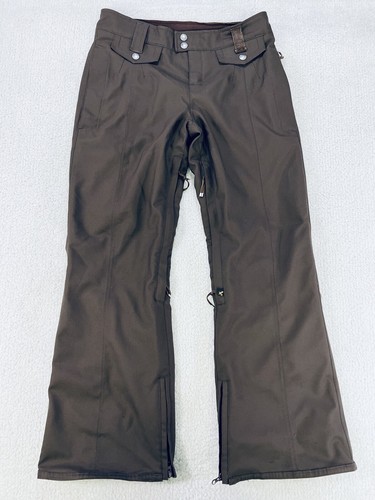 Snow Pants Skiing Winter Brown Adjustable Womens Medium