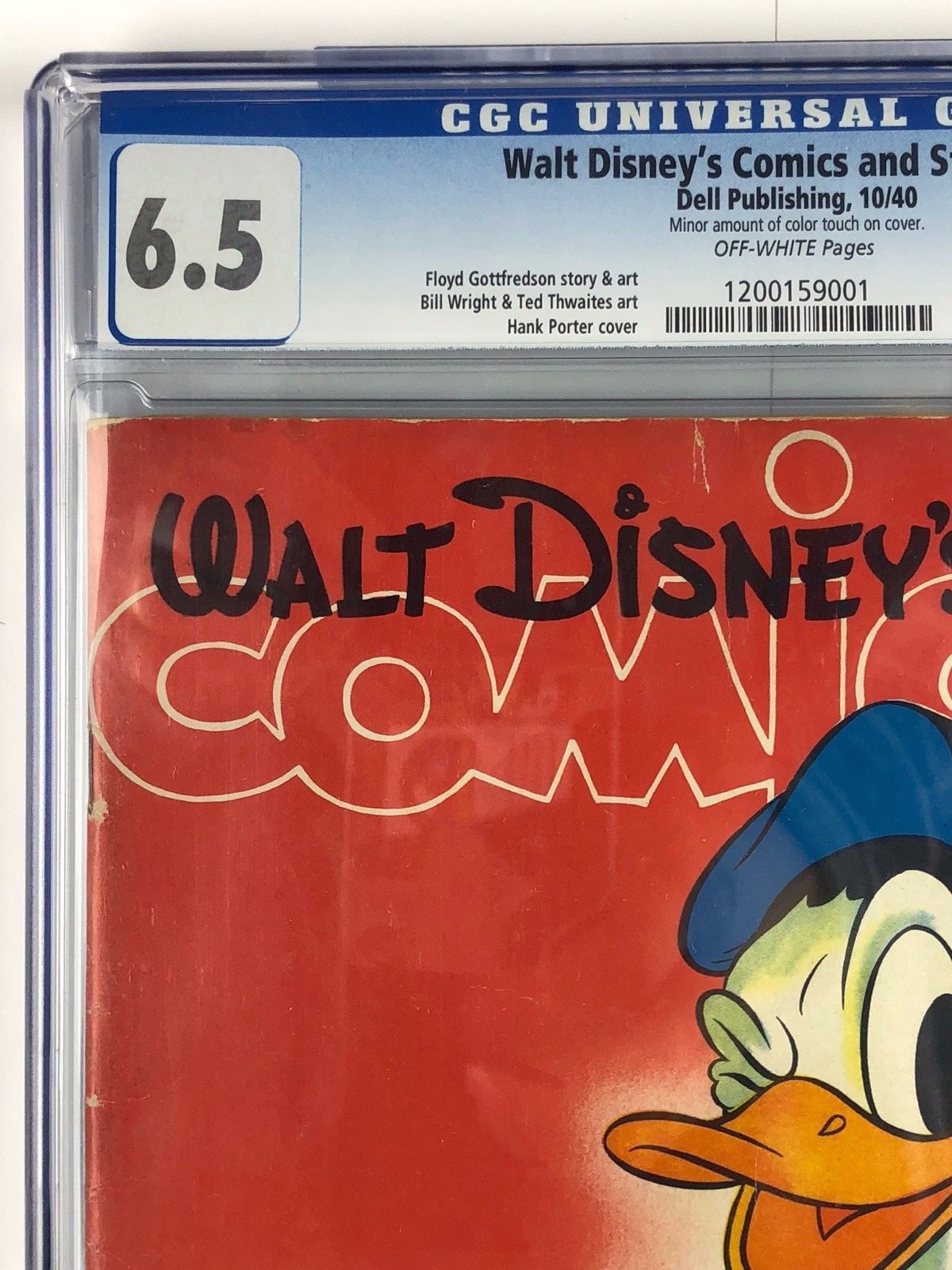 Very Rare Walt Disney's Comics and Stories #1 CGC 6.5 Donald Duck Mickey Mouse