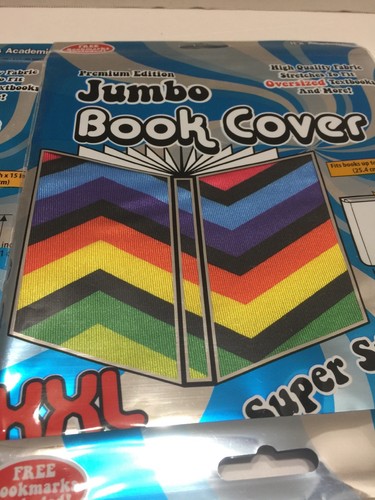 Stretchy Jumbo Book Cover Lot Of 4 Its Academic Tie Dye Animal Print Rainbow