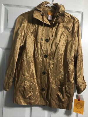 Ladies Ruby Rd Metallic Jacket NEW WITH TAGS! Sz 14 WHEAT Color/GREAT PRICE!