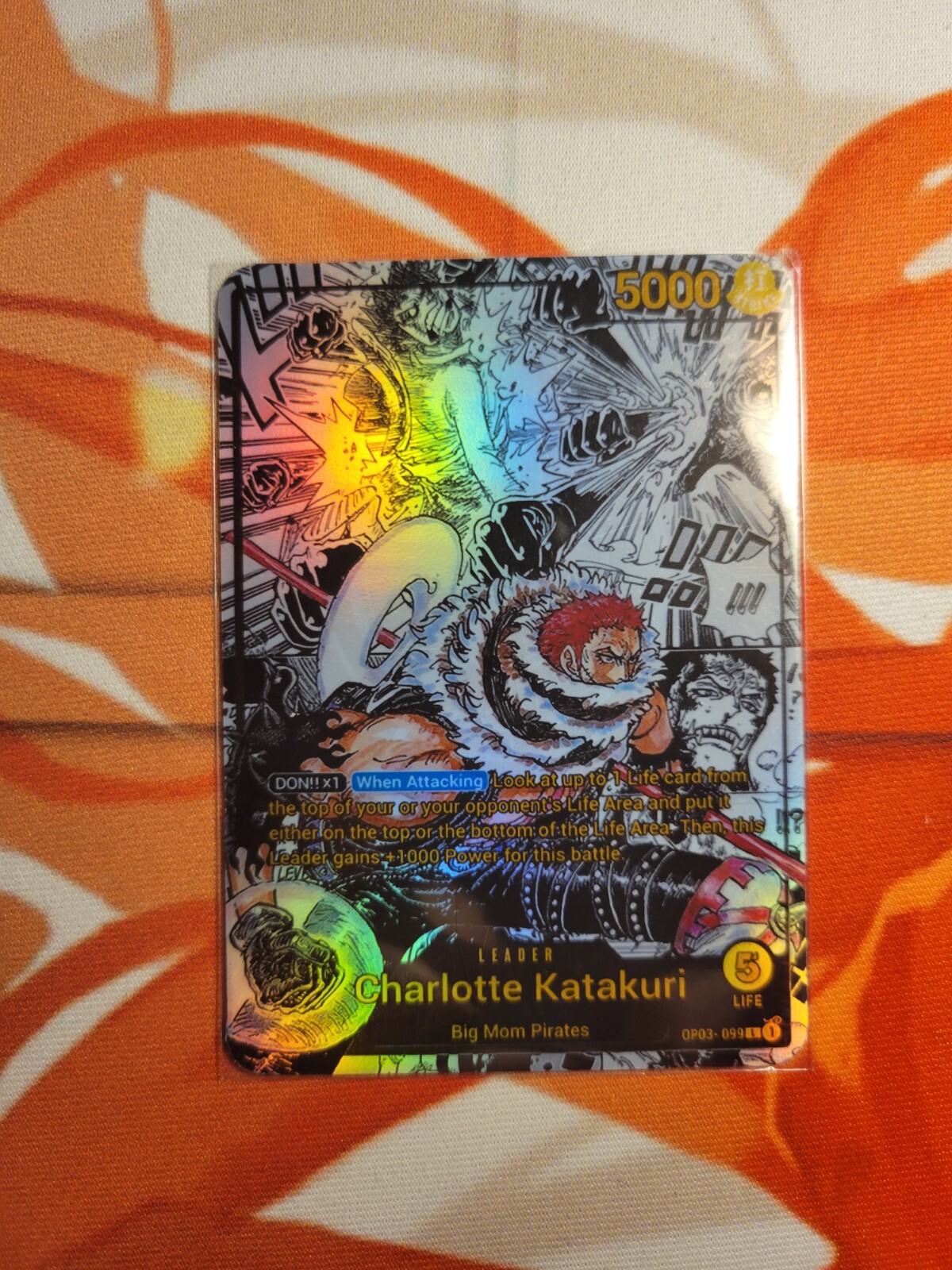 One Piece TCG Custom Leader - Charlotte Katakuri (OP03-099 One Piece TCG Custom Leader - Charlotte Katakuri (OP03-099