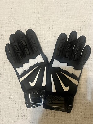 Nike HyperBeast 2.0 Football Gloves Mens XL Black Leather Palm Pad NEW