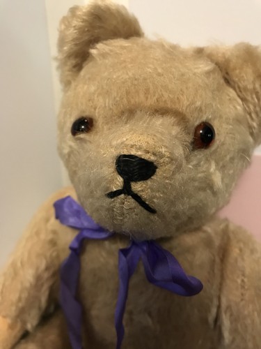 Old German Loved Mohair Straw Stuffed Bear