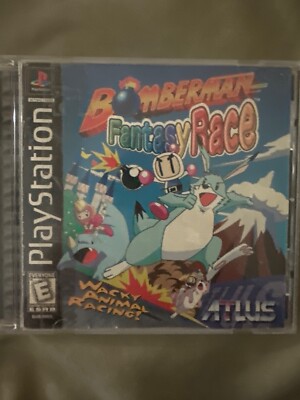 Bomberman Fantasy Race (Sony PlayStation 1, 1998) CIB Authentic
