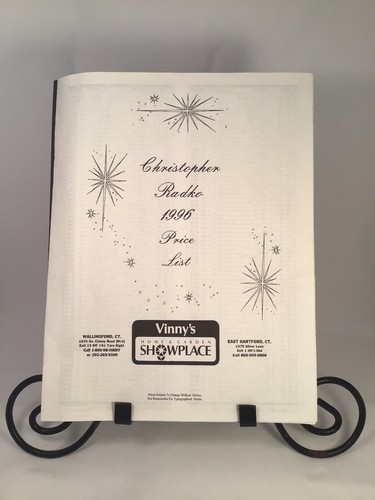 Christopher Radko 1996 Holiday Ornament Catalogue & Retail Price List