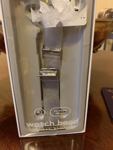 Silver Milanese 42mm Watch Band For Apple Watch