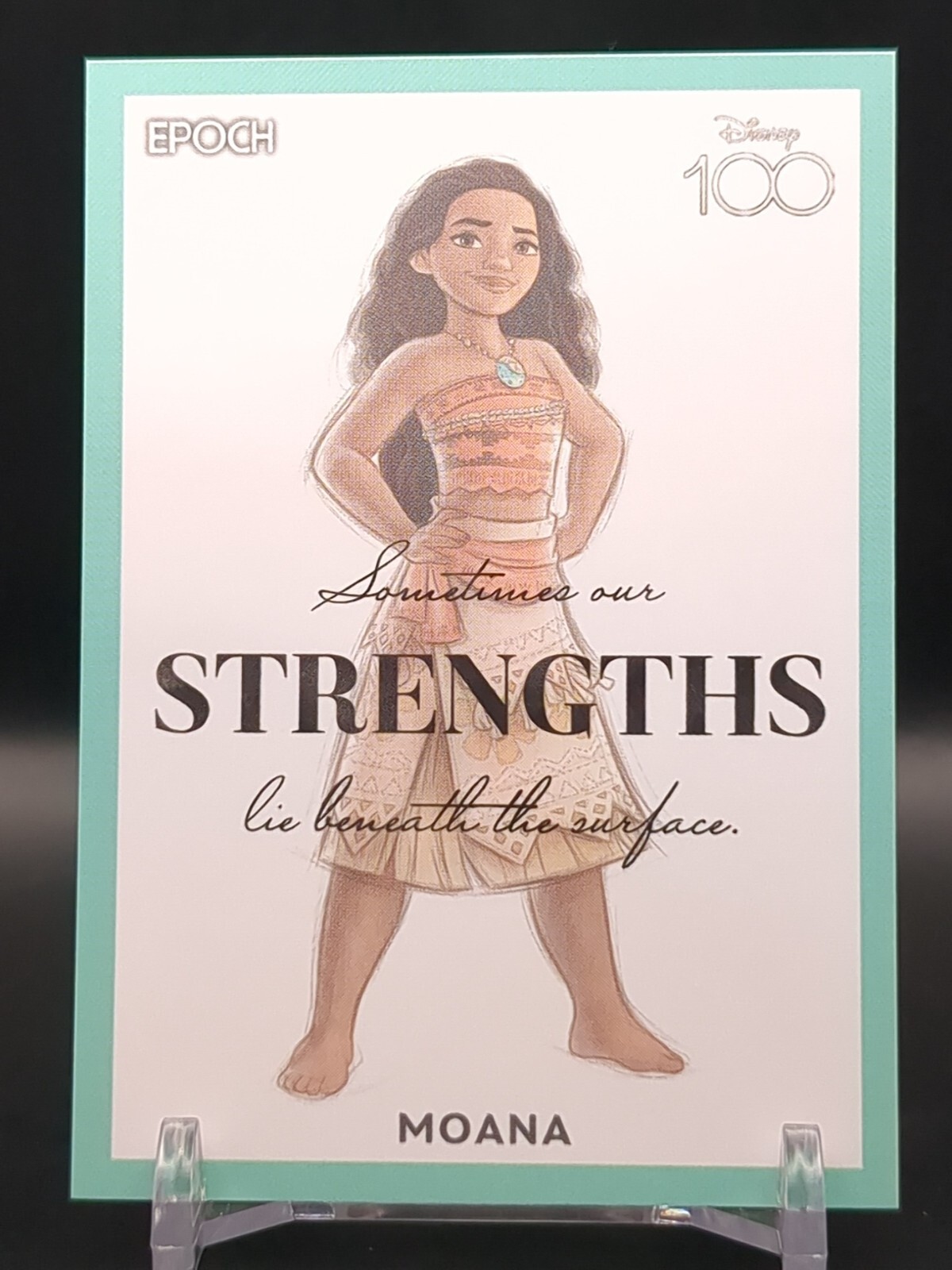 ディズニー100 エポック　シリアル　モアナ Moana #13 Disney 100 Collection Card Anniversary EPOCH 2023