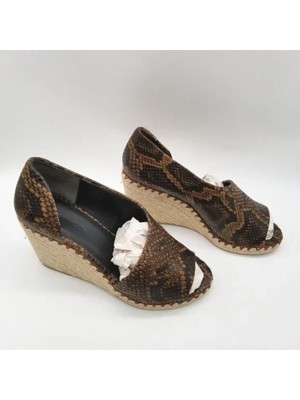 VINCE. Женские кофейно-коричневые туфли Sonora на танкетке на платформе 3/4, 7 М