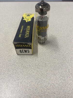 VINTAGE SYLVANIA 6EM5 TUBE NOS TESTED