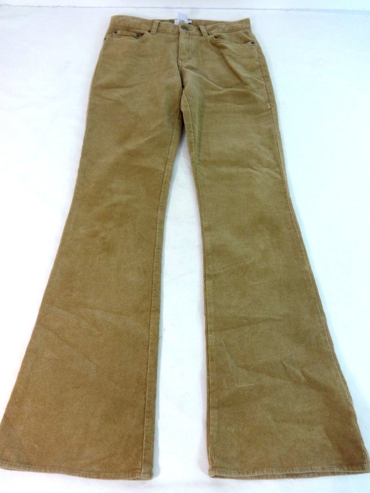 CALVIN KLEIN WOMENS CAMEL COTTON CORDUROY PANTS SIZE 5 JUNIORS | eBay