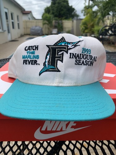 Vintage 93’ Florida New Era “Catch The Marlins Fever” Inaugural Snapback  Cap Hat