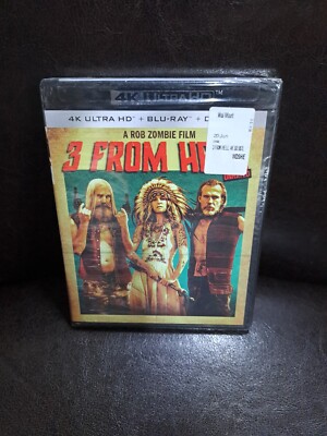 3 From Hell (4K Ultra HD + Blu-Ray + Digital) New Sealed Free Shipping!!