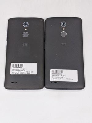 ZTE Max XL N9560 16 GB Boost Mobile Fair Condition Check IMEI GL Lot of 2