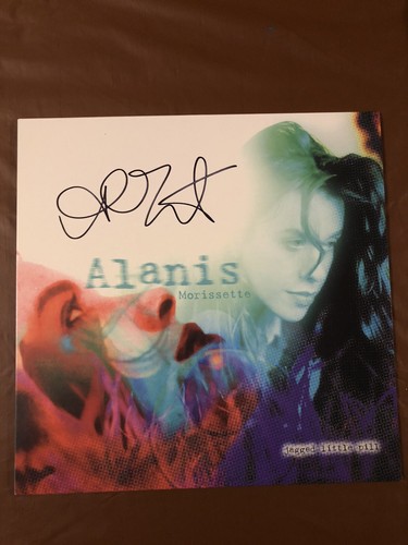 Alanis Morissette Signed Jagged Little Pill Vinyl Black