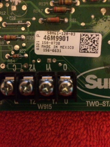 LENNOX White Rodgers 50M61-120-03 Furnace Control Board B46M9901 150-0738