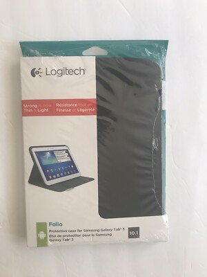 LOGITECH Folio Protective Case Gray for SAMSUNG Galaxy Tab 3 10.1 inch Tablet