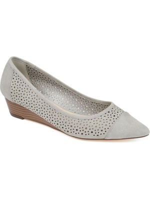 

JOURNEE COLLECTION Женские серые туфли-лодочки без шнуровки на танкетке с острым носком Finnola Comfort Finnola серого цвета, Серый, FINNOLA-WEDGE