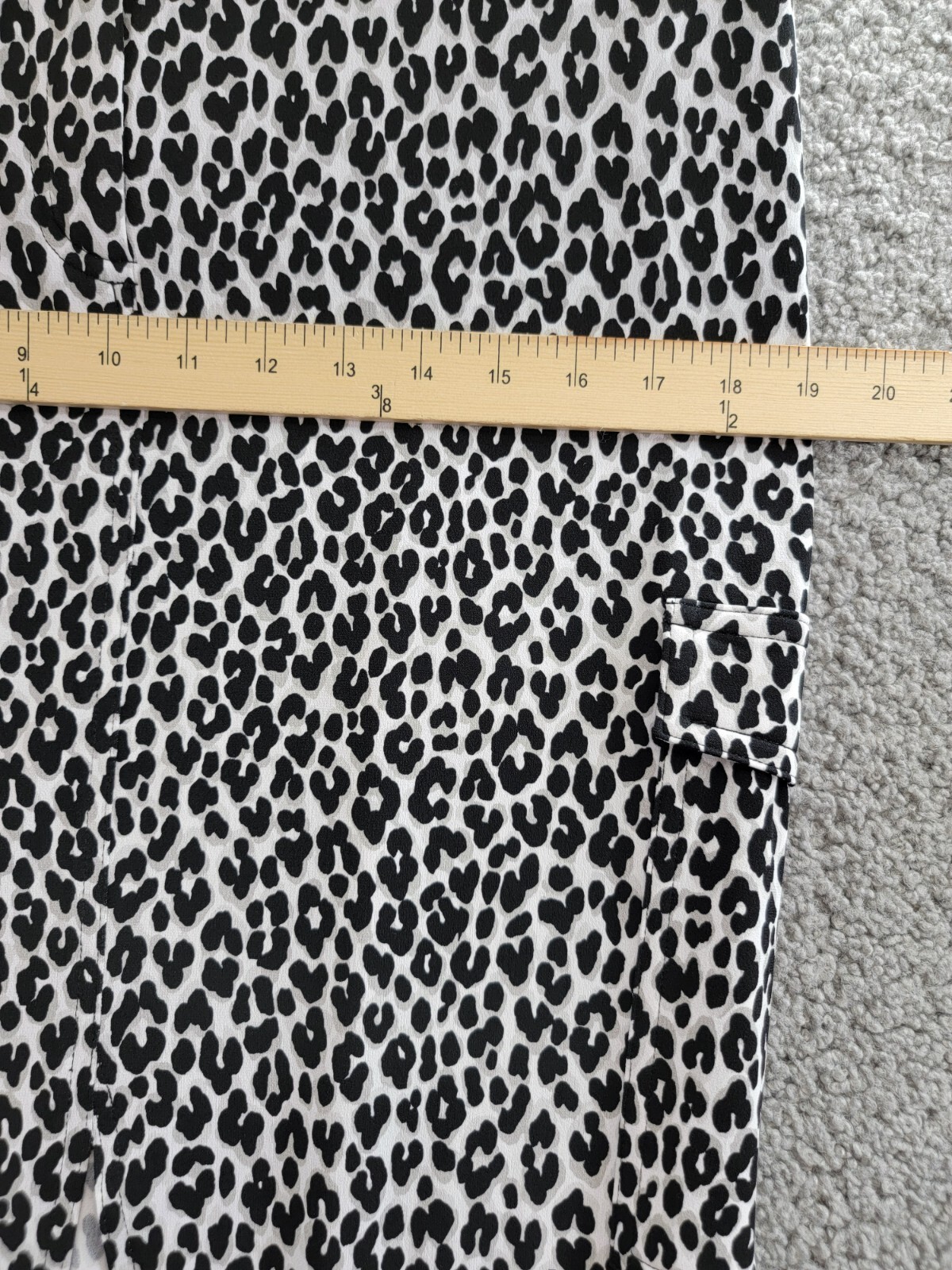 MICHAEL Michael Kors Animal-Print Utility Slit-Front Skirt Women's L Aluminum - Picture 6 of 17