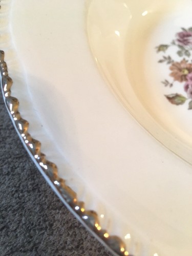 9 Cunningham Pickett Homer Laughlin 8.25” Soup Cereal Bowls Stratford  Gold Trim