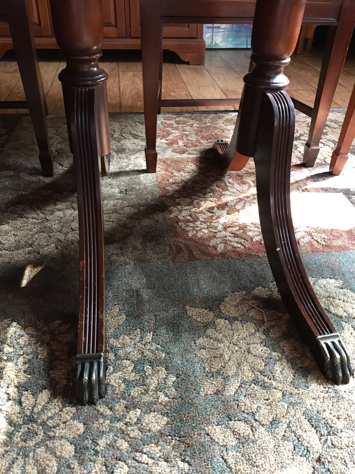 Antique Dining Room Table and Chairs from The Jake Tennenbaun Co.,Ohio-Est.1886