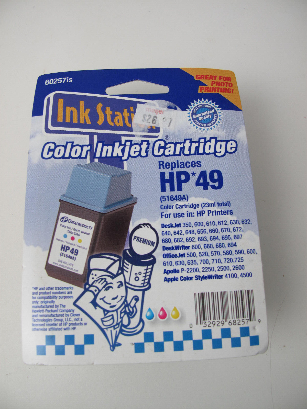 Ink Station HP 49 Black Ink Cartridge 51649A -60257is | eBay