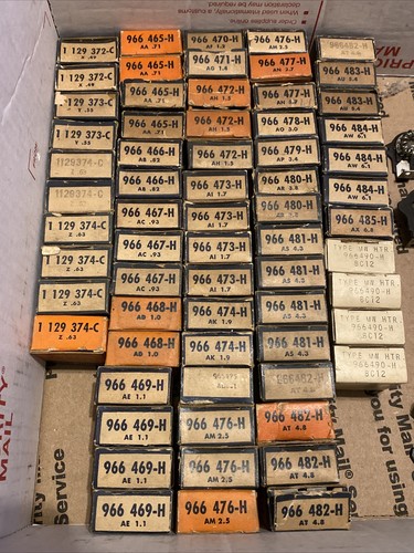 Westinghouse Type MW Overload Relay HeaterElements - Many Sizes