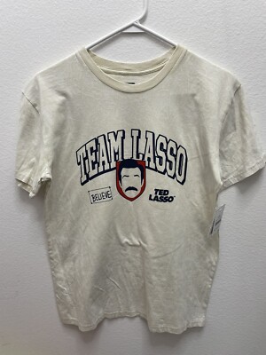NWT Ted Lasso Team Graphic Mineral Wash T-Shirt Small Believe
