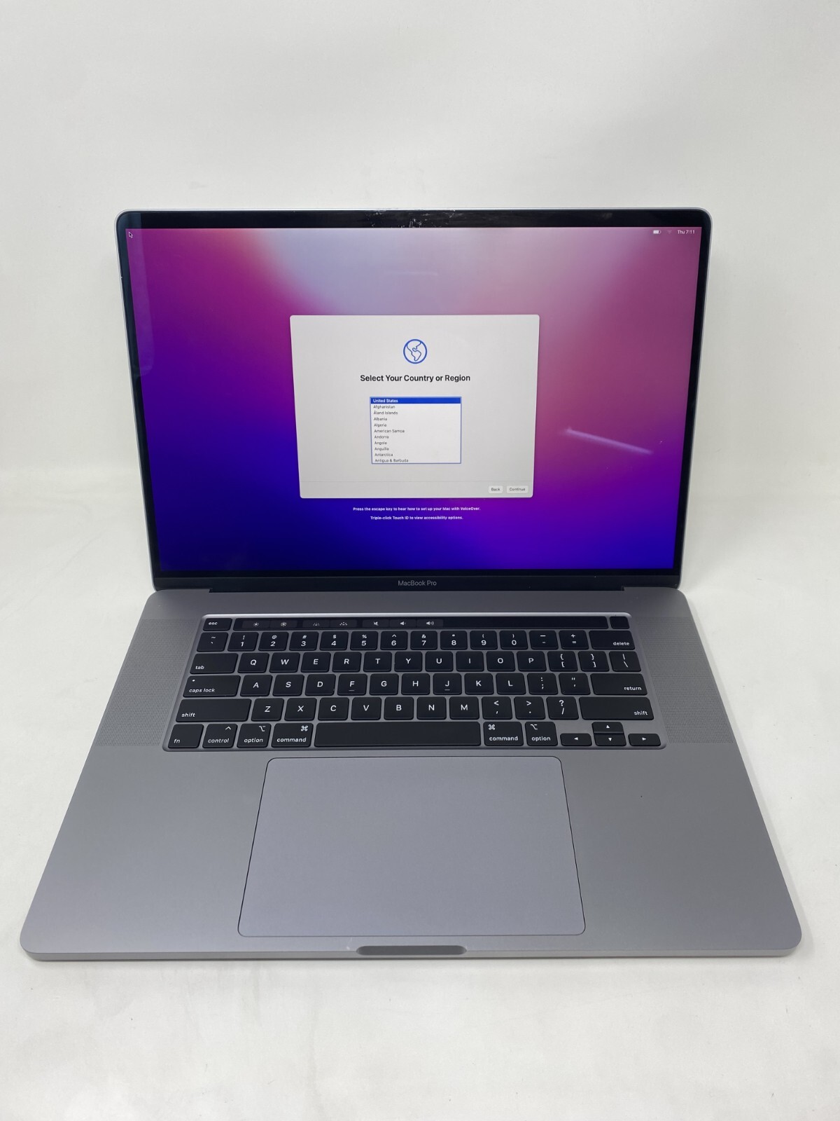 Apple MacBook Pro A2141 16-inch 2019 2.6GHz intel i7 CPU