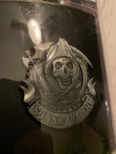 Sons of Anarchy Hip Flask ~ Official SOA Contraband ~ Stainless Steel 8 oz. FX