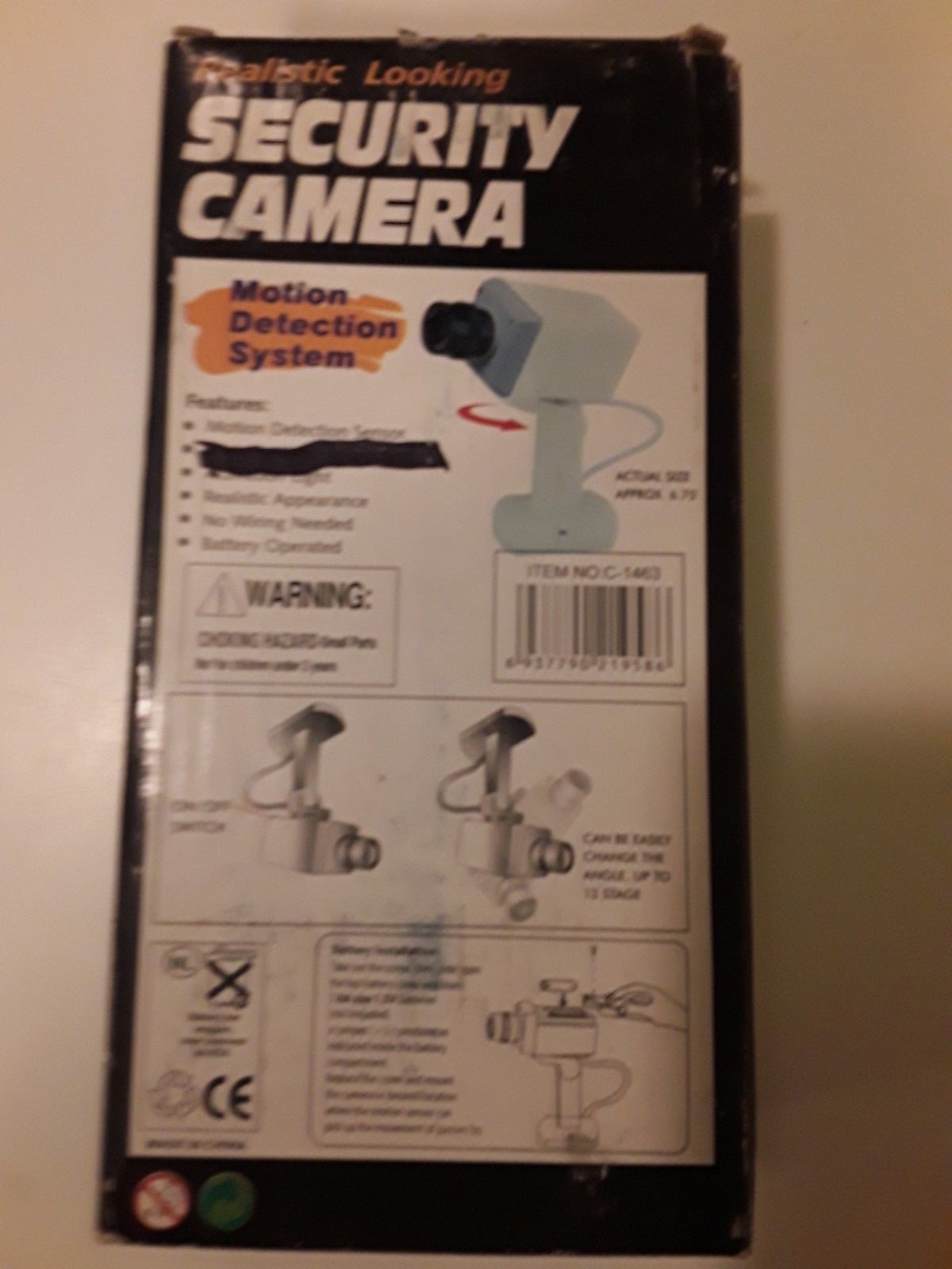 Realistic Looking Security Camera item number C-1463