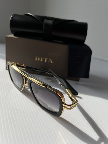 Pre-owned Dita Lxn-evo Dts403-a-01 Matte Black Gold Gray Gradient Lens Sunglasses Authenti