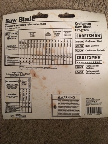 Craftsman 5 1/2-in 36-tooth Circular Saw Blade