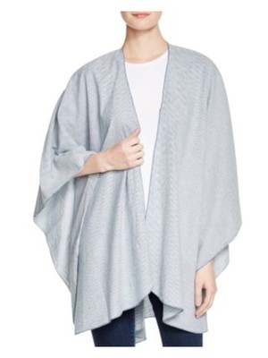 Женский кардиган в синюю полоску с коротким рукавом и открытой передней частью DONNI CHARM, N / A, ОДИН РАЗМЕР