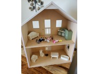 discontinued pottery barn dollhouse bookcase