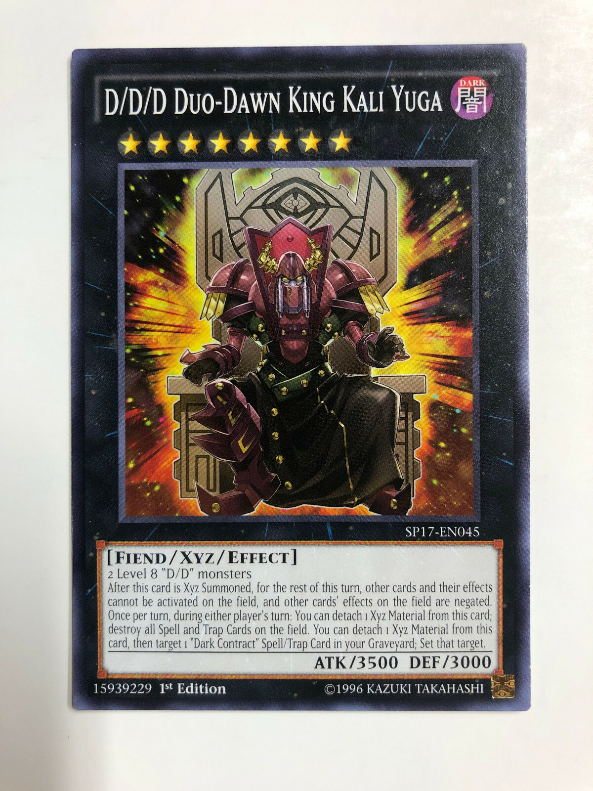Amazon.com: YU-GI-OH! - D/D/D Duo-Dawn King Kali Yuga (MP16