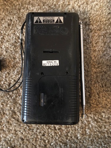 Sony Watchman Model FD-230 Flat Black & White Portable Mini Handheld TV