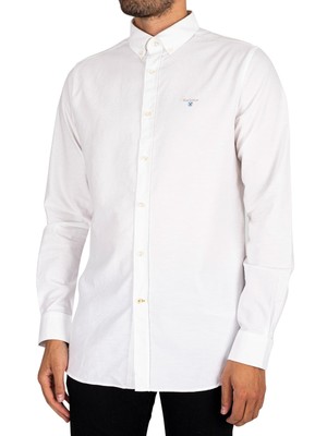 

Мужская оксфордская рубашка Barbour, белая, Белый, MSH4483WH11-WHT