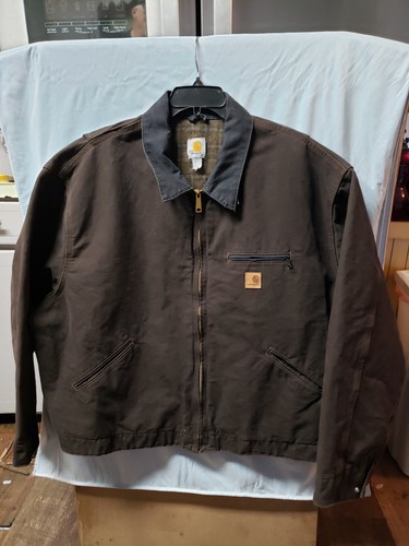 ジャケット・アウター 90'Carhartt blanket liner detroit jacket Vintage 90's Carhartt Detroit Jacket Blanket Lined Brown XL