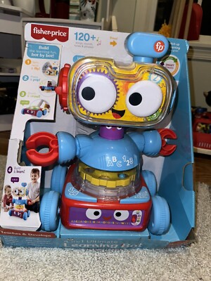 Fisher-Price Baby Learning 4-in -1 Toy Robot w/ Lights Music & Smart Stages NEW