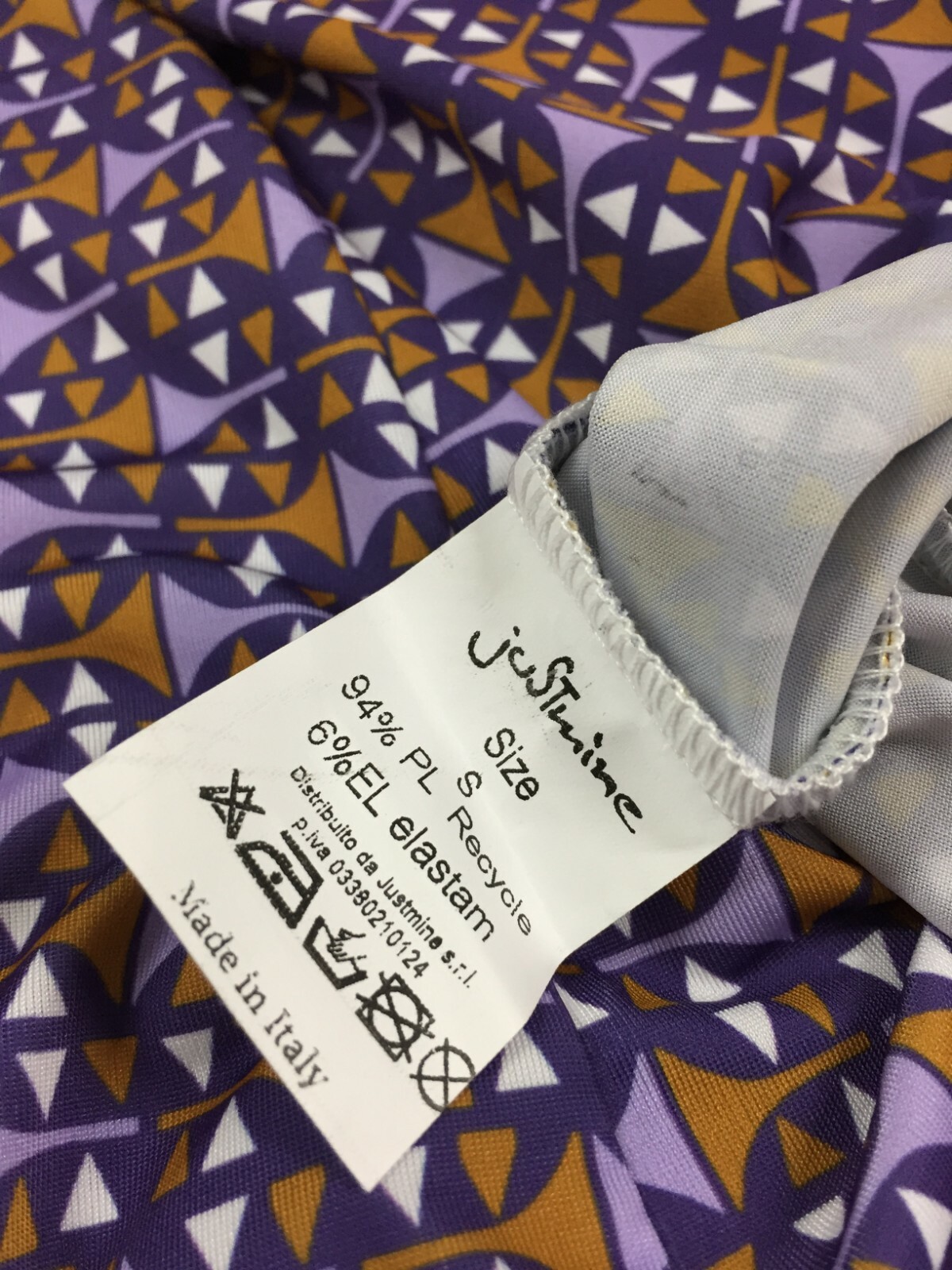 JUSTMINE JUSTMINE KAFTAN FRAU HÜLLE 3/4 MOD E2674739 FANTASIA TWIN GRAIL FLIEDER / MIELE