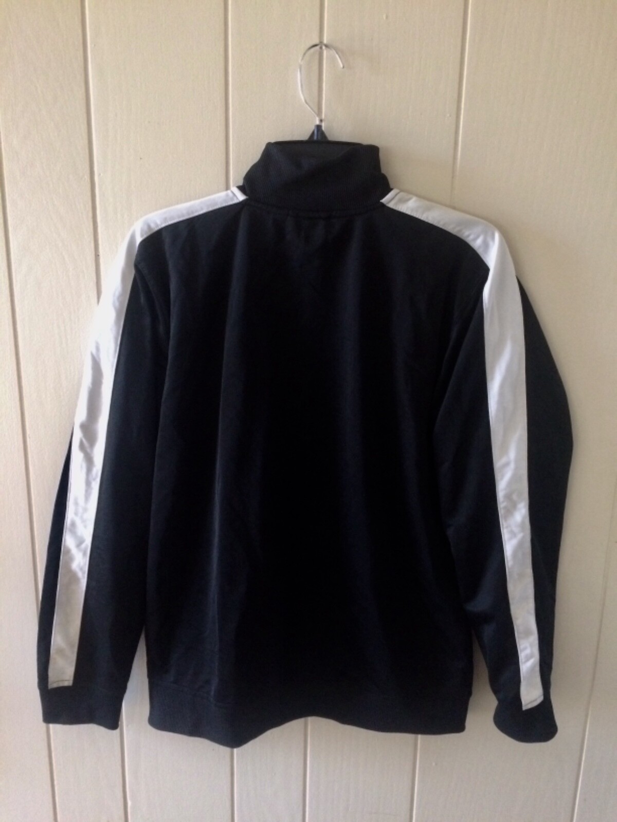 PUMA Sport Lifestyle Track Full Zip Jacket Black White Boys Size XL Pockets