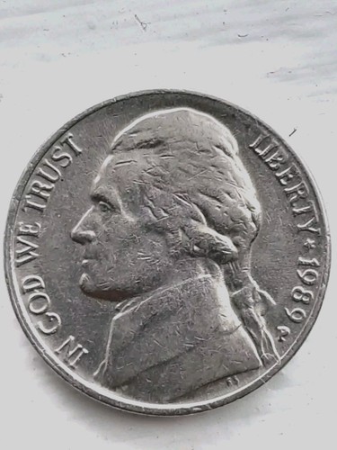 1989-D ジェファーソン ニッケル 1989 D Jefferson Nickel With Errors Great Condition , Li Of