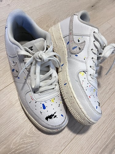 靴 NIKE AIR FORCE 1 LV8 PAINT Nike Air Force 1 '07 LV8 Paint Splatter - Light Bone for