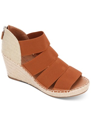 GENTLE SOULS KENNETH COLE Женские коричневые туфли на танкетке Charli с ремешками на платформе 1, 7 М
