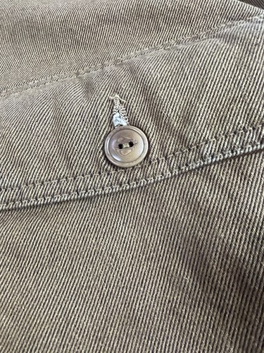 Pre-owned Levi's Levis Made And Crafted Lmc Union Trucker Jacket Nugget Yellow Rinse Brown Xl